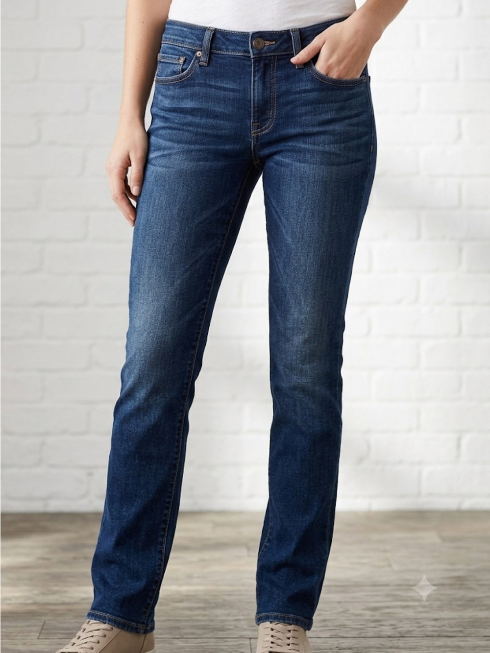 American Eagle Slim Straight Jeans – Size 28x30 | Classic Fit | Dark Wash Blue